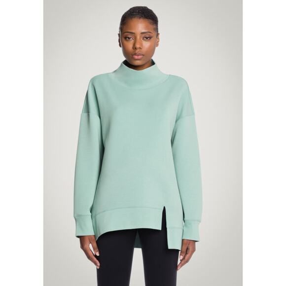 Wolford Sweater Top Long Sleeves TurtleNeck Womens Small Icy Mint - Picture 1 of 15